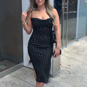 Nastygal polka dot dress
